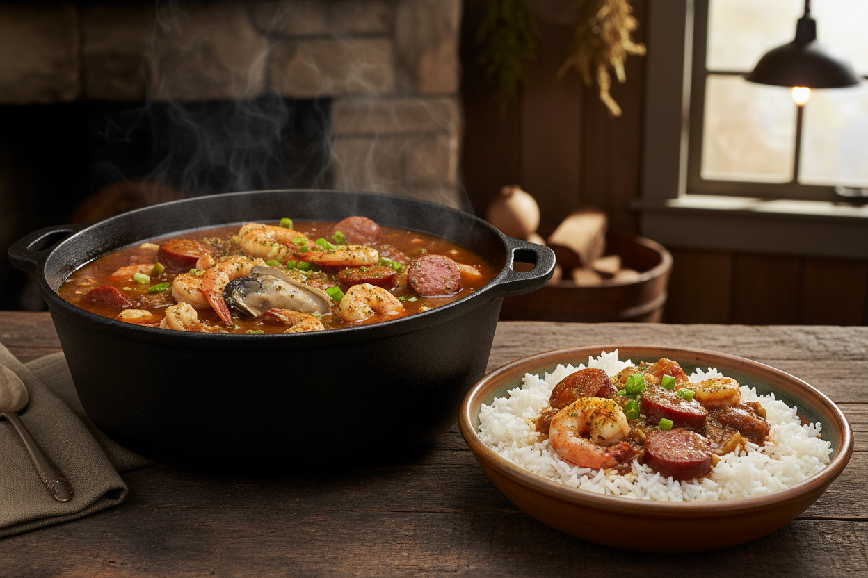 Authentic Cajun Seafood Gumbo