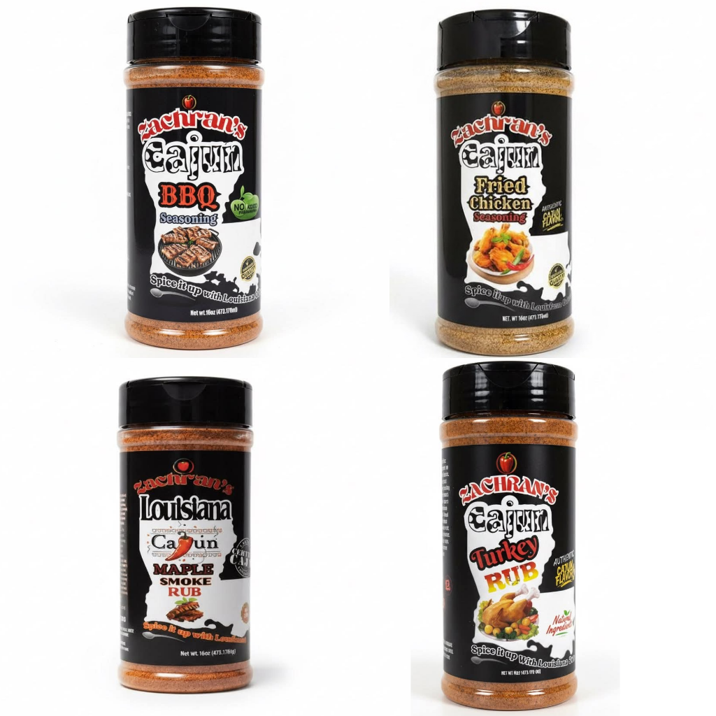 Zachran's Cajun Starter Kit – All 4 Seasonings