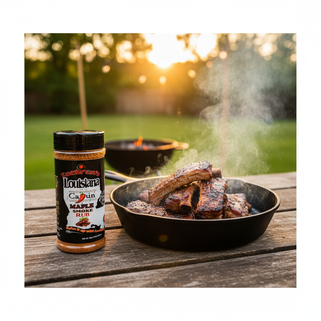 BBQ grilling scene
