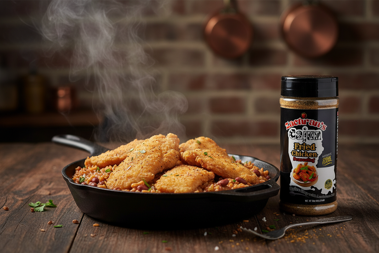 Fried Catfish with Zachran's Cajun Fried Chicken Seasoning